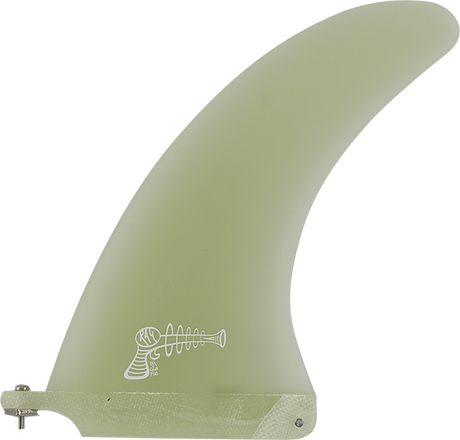 RAY GUN FIBERGLASS SURFBOARD CENTER FIN 7.0" CLEAR