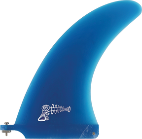 RAY GUN FIBERGLASS SURFBOARD VOLAN CENTER FIN 7.0" BLUE