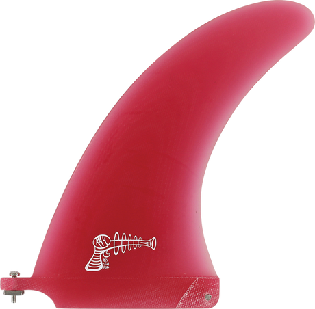 RAY GUN FIBERGLASS SURFBOARD VOLAN CENTER FIN 7.5" RED