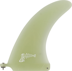 RAY GUN FIBERGLASS SURFBOARD VOLAN CENTER FIN 8.0" CLEAR