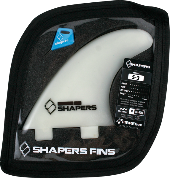 SHAPERS AUSTRALIA S-3 FCS NATURAL 3fin set