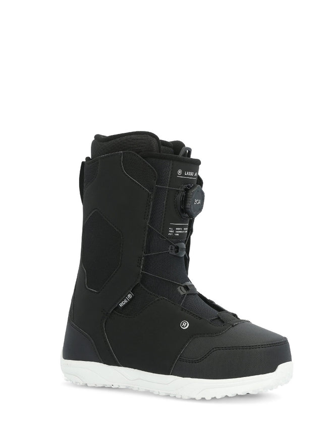 Ride Lasso Jr Snowboard Boots Youth Black White