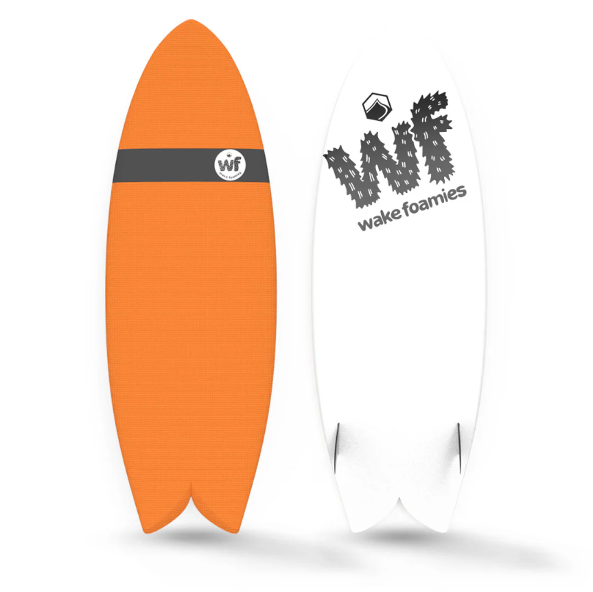 Liquid Force Wake Foamie Fish Surf Orange 5'0