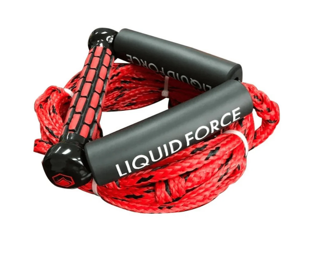 Liquid Force Wake Surf Combo Handle Rope Red 24foot