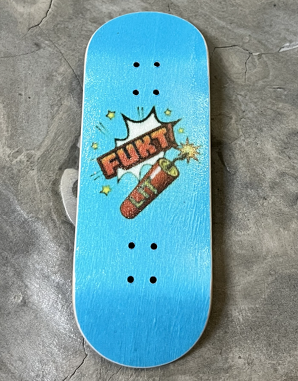 LIT x FUKT Logo Collab Deck Blue 32x98 High