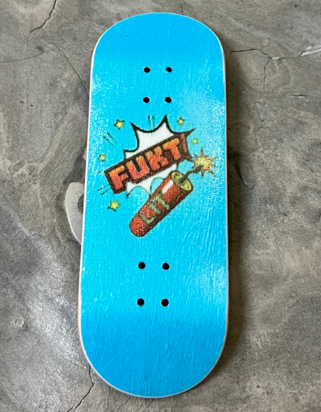 LIT x FUKT Logo Collab Deck Blue 34x98 High