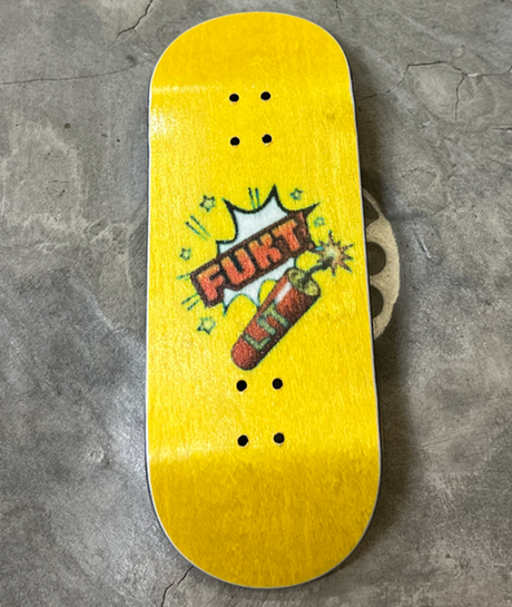 LIT x FUKT Logo Collab Deck Yellow 36x98 High