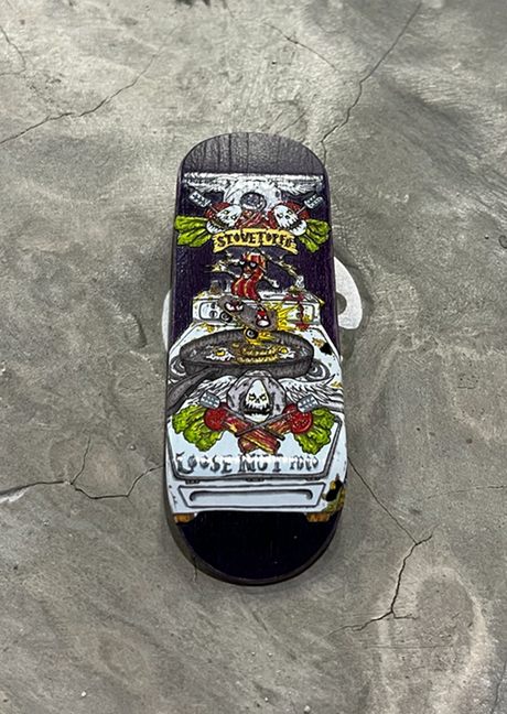 Loosenut Stovetop Pro Fingerboard Deck Green White 32x97