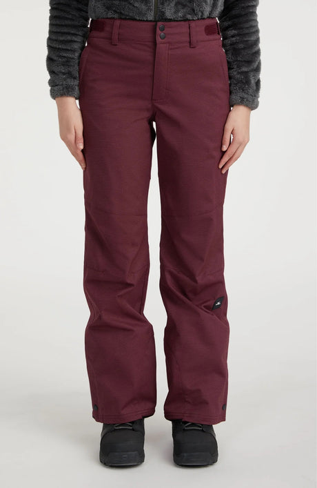 Oneill Star Melange Snow Pants Womens Wine L