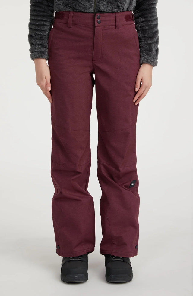 Oneill Star Melange Snow Pants Womens Wine