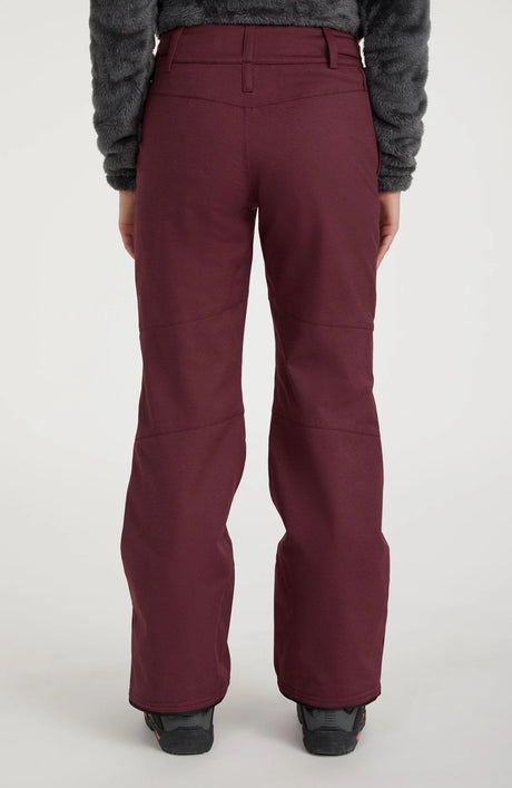 Oneill Star Melange Snow Pants Womens Wine