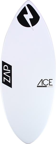 ZAP ACE 50" SKIMBOARD WHT ASSORTED COLORS BOTTOM ART