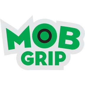 MOB Logo Sticker Med White Green 3.25 inch
