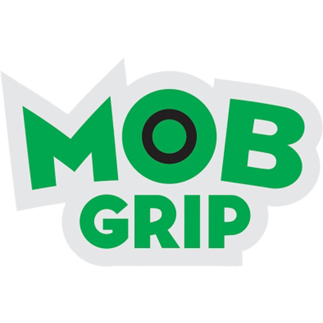 MOB Logo Sticker Med White Green 3.25 inch