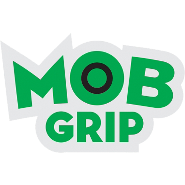 MOB Logo Sticker White Green 1.75 inch