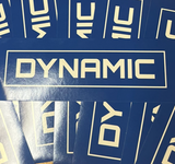 Dynamic Fingerboard Bar Sticker Blue 2x5