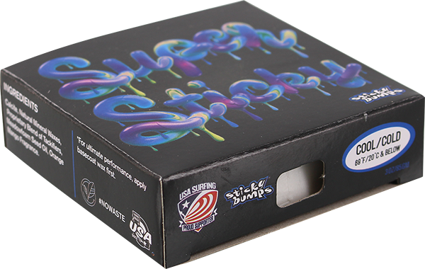 STICKY BUMPS SUPER STICKY SURF WAX COOL COLD (3 BARS)