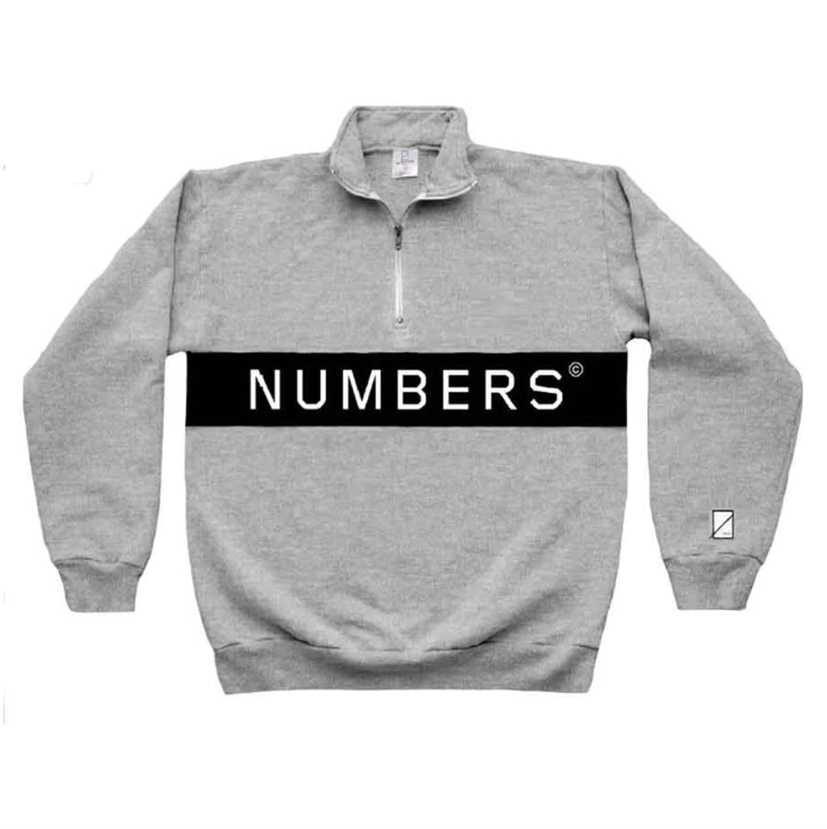 Number Wordmark Fleece Grey Black L