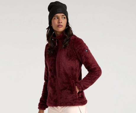 Oneill Hazel Cozy Full Zip Fleece Womens Wine M