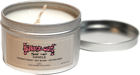 BUBBLE GUM 8oz TIN CANDLE COCONUT