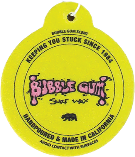 BUBBLE GUM AIR FRESHENER CIRCLE/BUBBLEGUM/YELLOW