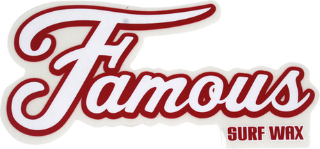 FAMOUS LOGO 7" STICKER single