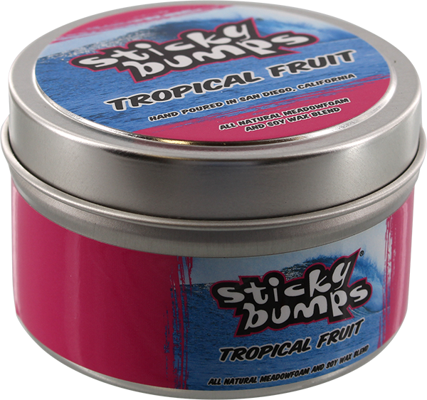 STICKY BUMPS CANDLE 4oz TIN TROPICAL FRUIT