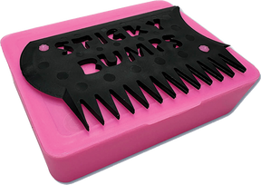 STICKY BUMPS WAX BOX & COMB PINK/BLK