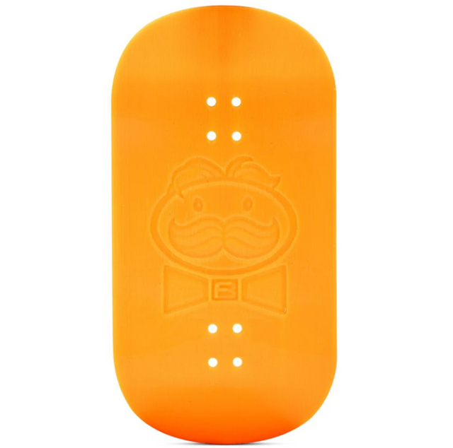 FutureBoundPrints Mr Stackerz Pringle Fingerboard Deck Orange 50x103