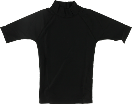 BLOCK SURF RASH GUARD / SHORT SLEEVE S-BLACK