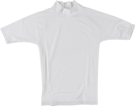 BLOCK SURF RASH GUARD / SHORT SLEEVE S-WHITE