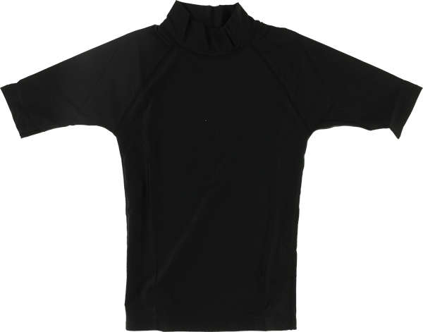 BLOCK SURF RASH GUARD / SHORT SLEEVE M-BLACK