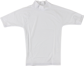 BLOCK SURF RASH GUARD / SHORT SLEEVE XL-WHITE