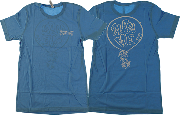 BUBBLE GUM BLOW ME LOGO SS L-BLUE