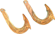 BEATNIK HAWAIIAN HOOK(2PC)BOARD/PADDLE RACK COFFEE