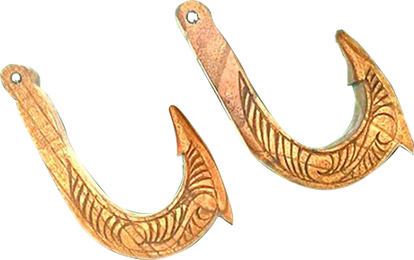 BEATNIK HAWAIIAN HOOK BOARD/PADDLE RACK COFFEE