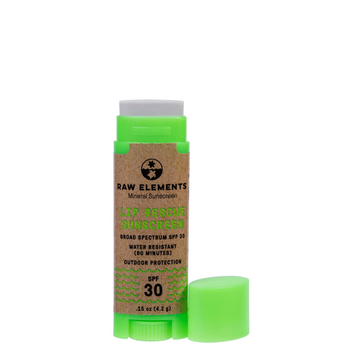Raw Elements Outdoor Lip Rescue White 30spf .15oz