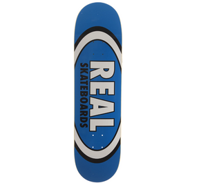 Real Classic Oval R1 Skateboard Deck Blue Black 8.5