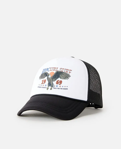 Rip Curl 4th of July Trucker Womens Black White Snapback