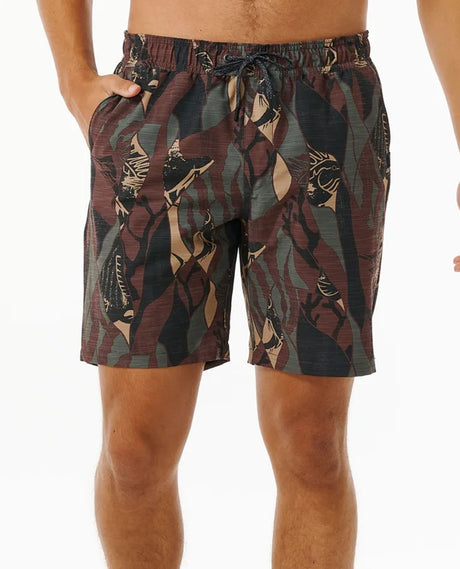 Rip Curl Boardwalk Jackson Volley Camo Green S