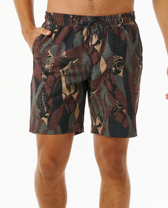 Rip Curl Boardwalk Jackson Volley Camo Green