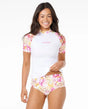 Rip Curl Copacabana UPF50 Shortsleeve White Floral