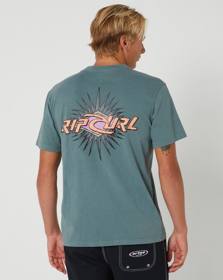 Rip Curl Quest Tshirt Blue Stone OG Fit S