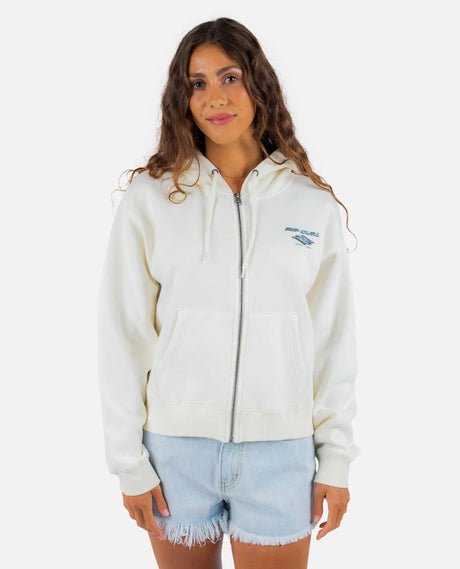 Rip Curl Vacation Relaxed Hoodie Off White M