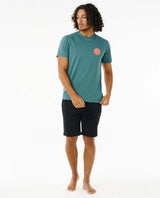 Rip Curl Wetsuit Icon Tshirt Blue Stone