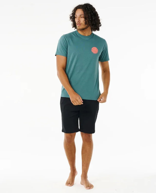 Rip Curl Wetsuit Icon Tshirt Blue Stone