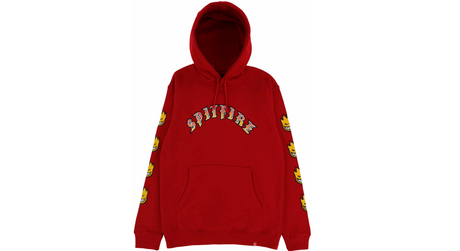 Spitfire Old E Bighead Fill Hoodie Scarlet Gold M
