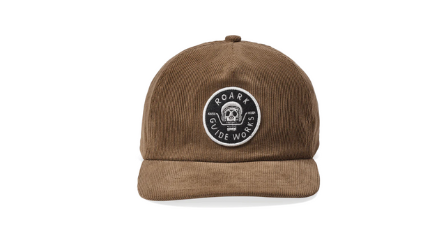 Roark Guideworks Cord 5panel Hat Dark Khaki Snapback