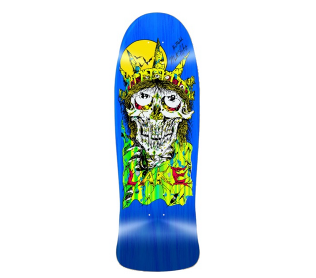 Lake Liberty Reissue Skateboard Deck Blue Stain 9.87x30.25