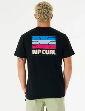 Rip Curl Surf Revivial Peak Tee Mens Tshirt Black